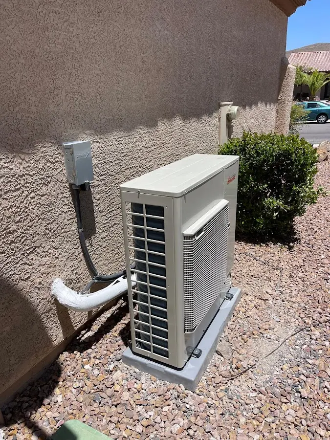 Residential air conditioning condenser unit in Murphy